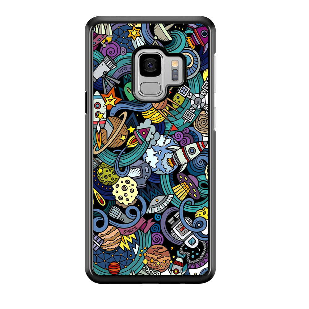 Doodle 002 Samsung Galaxy S9 Case-Phone Case-Rubber Black (2D Case)-Altracase