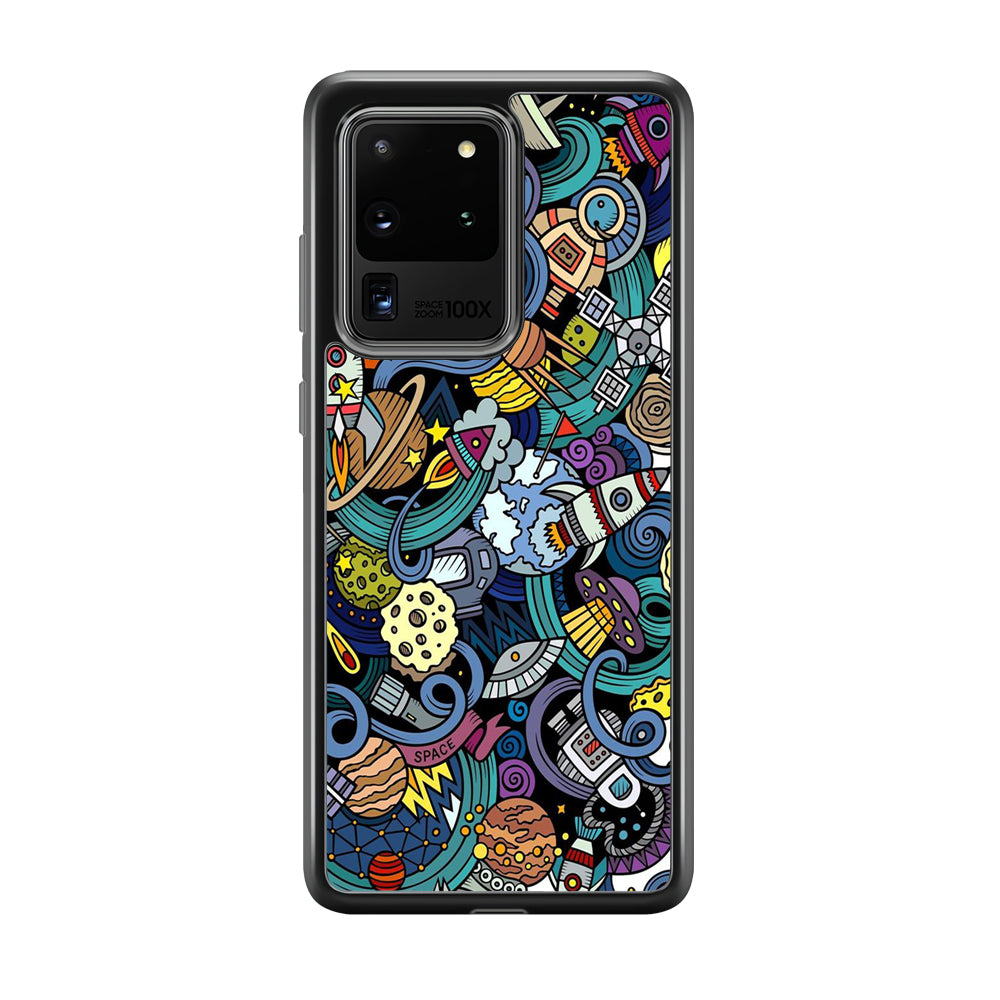 Doodle 002 Samsung Galaxy S20 Ultra Case-Phone Case-Tempered Glass Case-Altracase