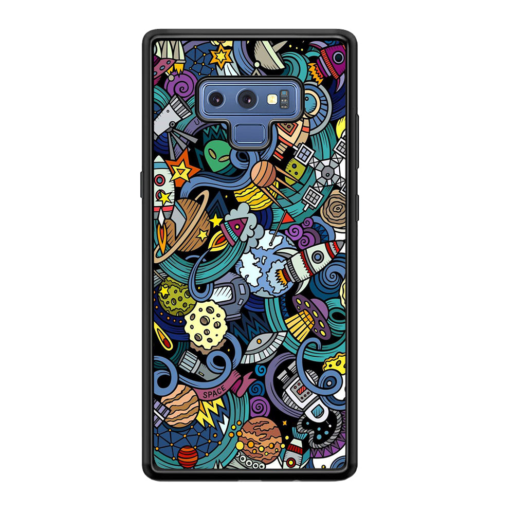 Doodle 002 Samsung Galaxy Note 9 Case-Phone Case-Tempered Glass Case-Altracase