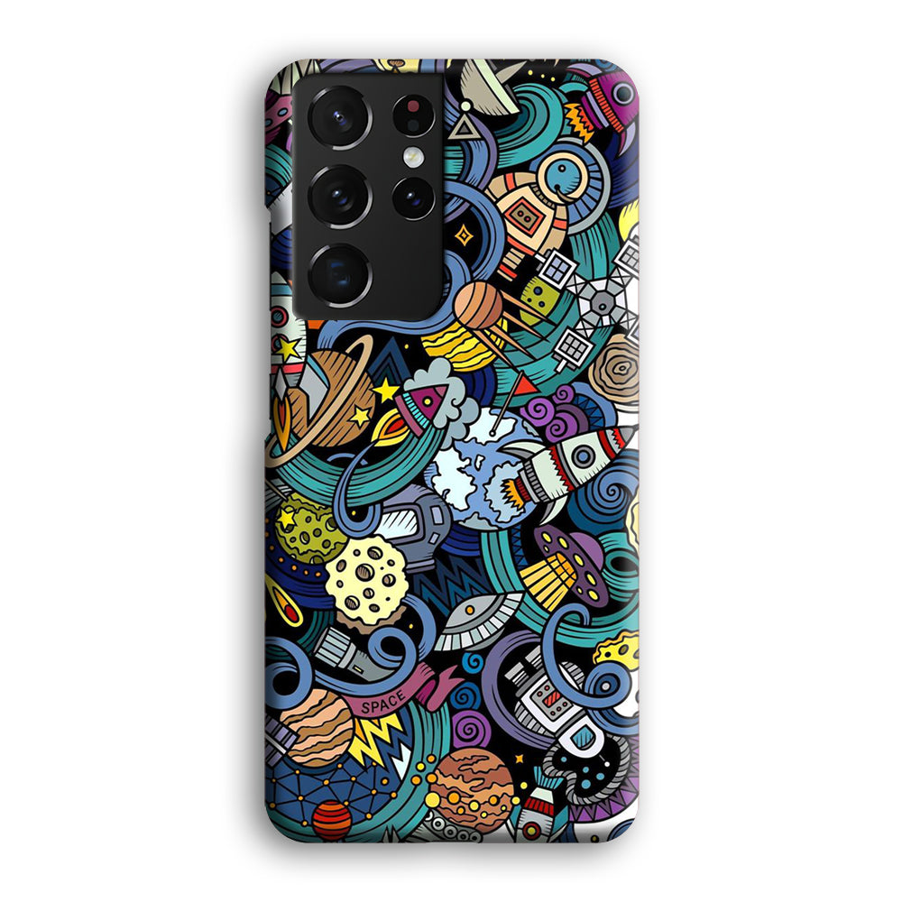 Doodle 002 Samsung Galaxy S21 Ultra Case-Phone Case-3D Case-Altracase