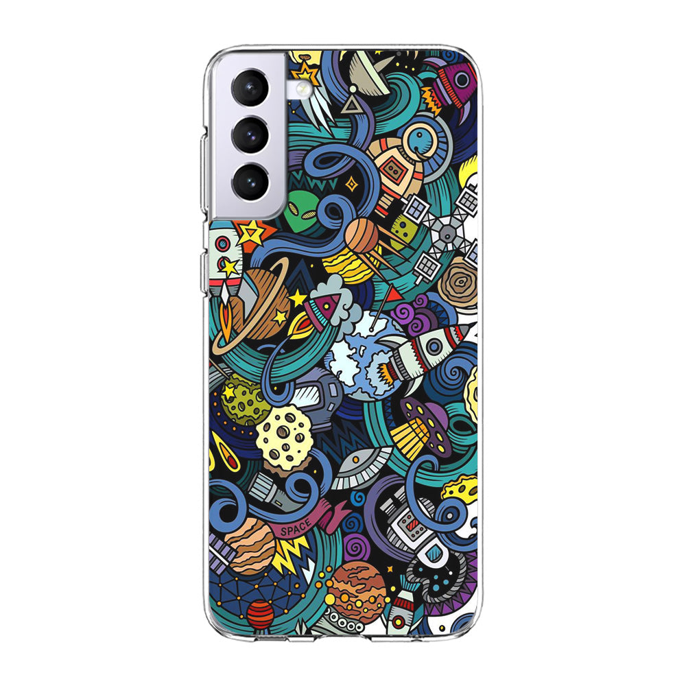 Doodle 002 Samsung Galaxy S21 Plus Case-Phone Case-Clear Soft Case-Altracase