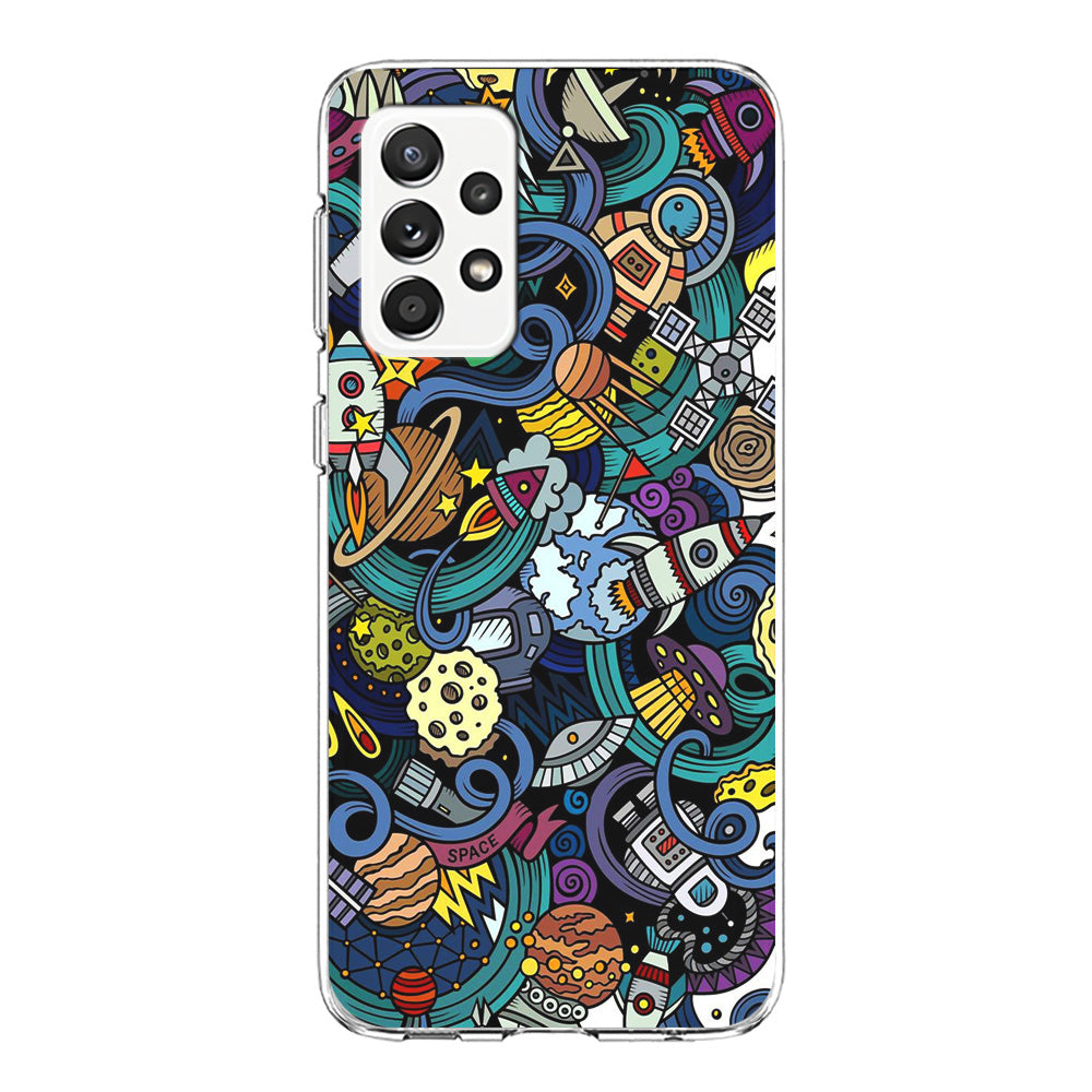 Doodle 002 Samsung Galaxy A72 Case-Phone Case-Clear Soft Case-Altracase