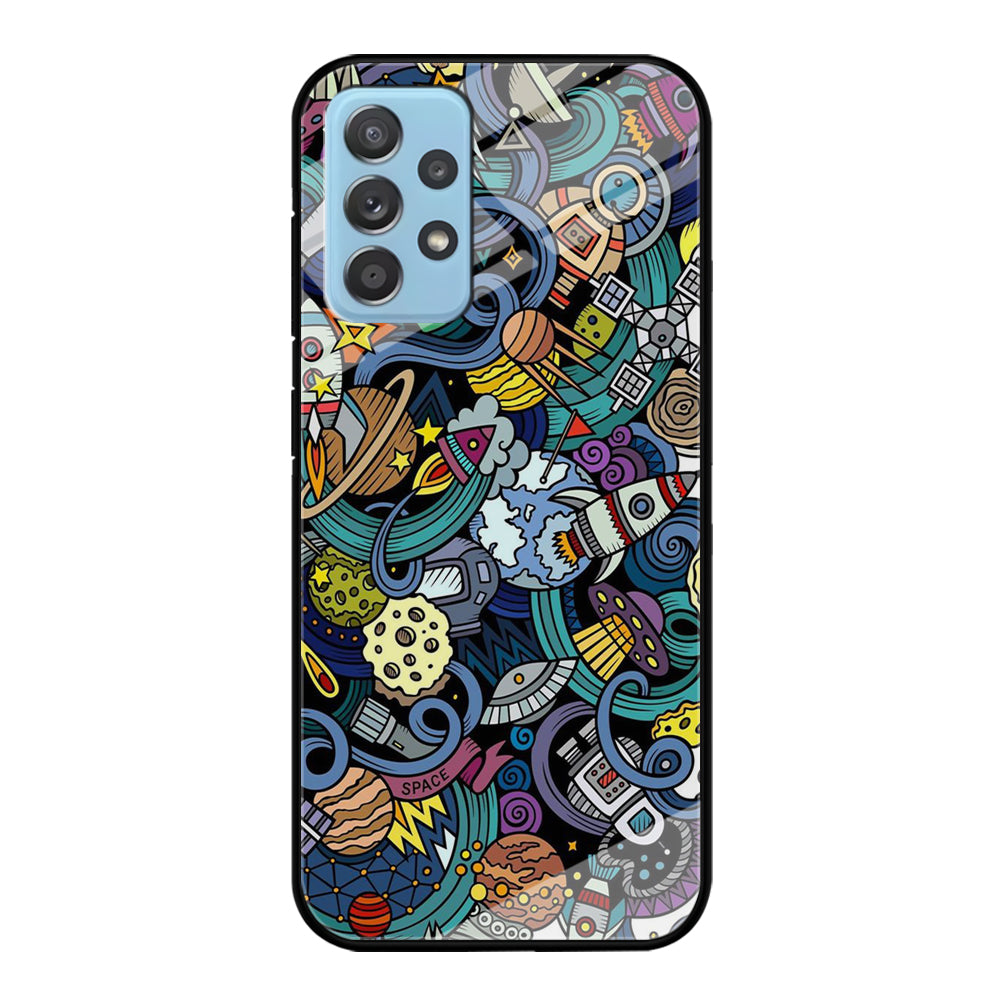 Doodle 002 Samsung Galaxy A52 Case-Phone Case-Tempered Glass Case-Altracase