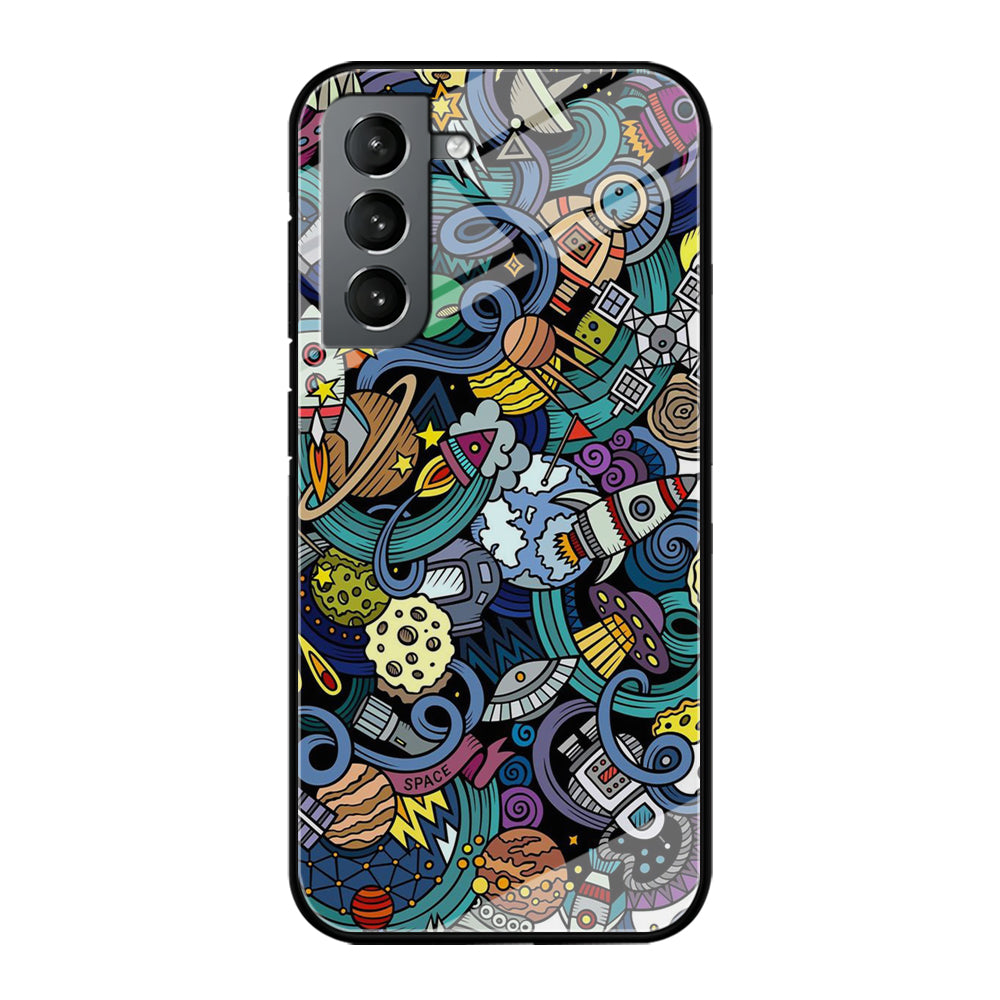 Doodle 002 Samsung Galaxy S21 Plus Case-Phone Case-Tempered Glass Case-Altracase