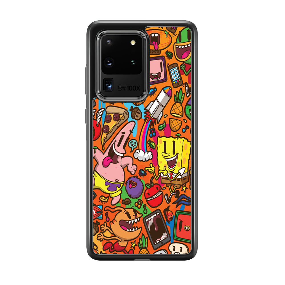 Doodle 005 Samsung Galaxy S20 Ultra Case-Phone Case-Tempered Glass Case-Altracase