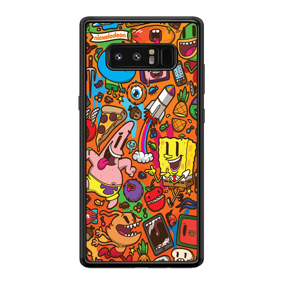 Doodle Art 005 Samsung Galaxy Note 8 Case-Phone Case-Tempered Glass Case-Altracase