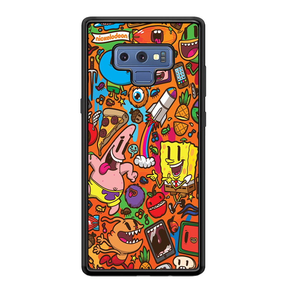 Doodle Art 005 Samsung Galaxy Note 9 Case-Phone Case-Tempered Glass Case-Altracase