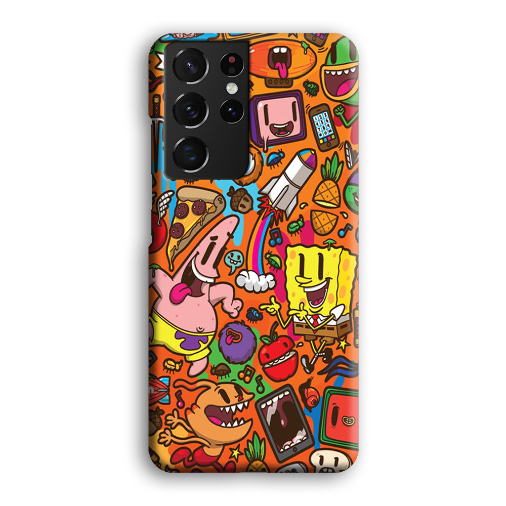 Doodle 005 Samsung Galaxy S21 Ultra Case-Phone Case-3D Case-Altracase