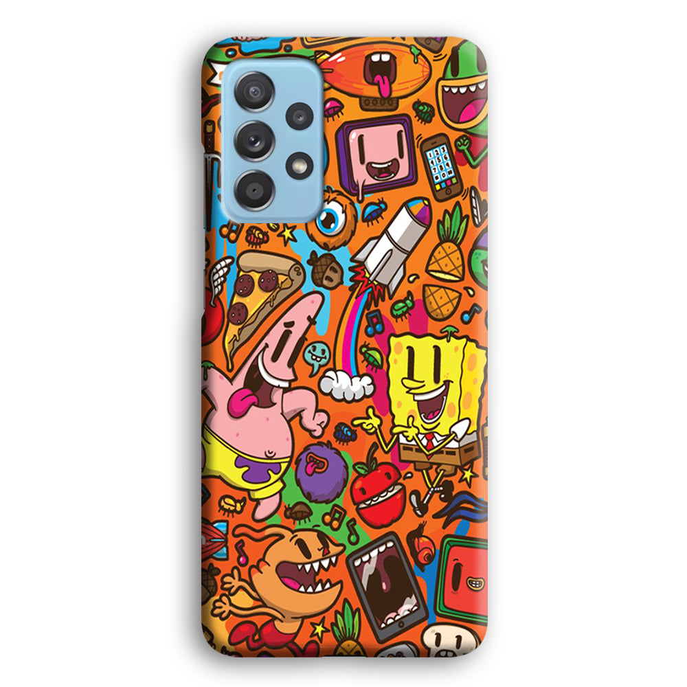 Doodle Art 005 Samsung Galaxy A52 Case-Phone Case-3D Case-Altracase