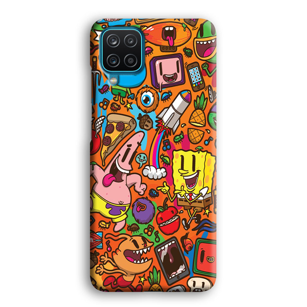 Doodle Art 005 Samsung Galaxy A12 Case-Phone Case-3D Case-Altracase