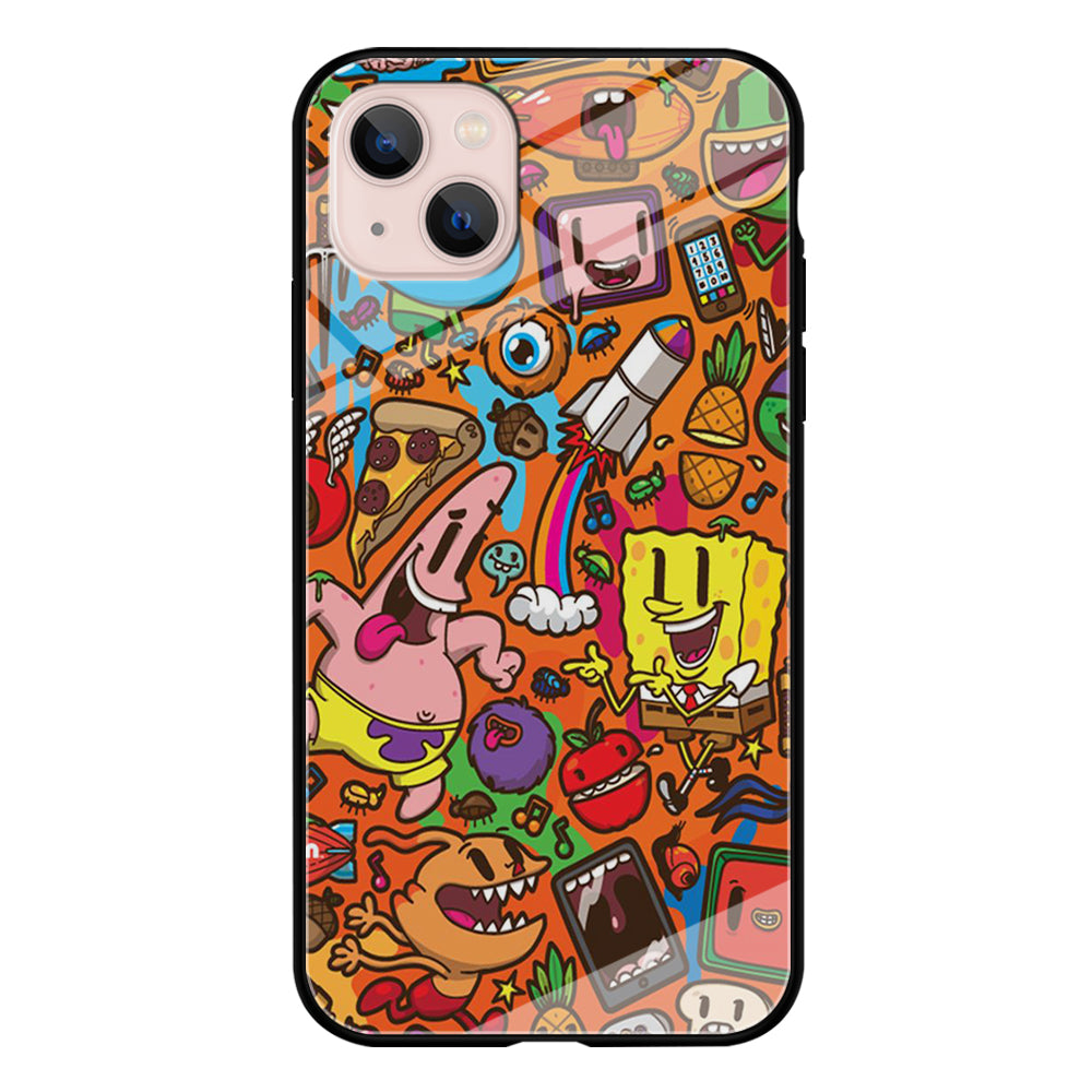 Doodle Art 005 iPhone 15 Plus Case-Phone Case-Tempered Glass Case-Altracase