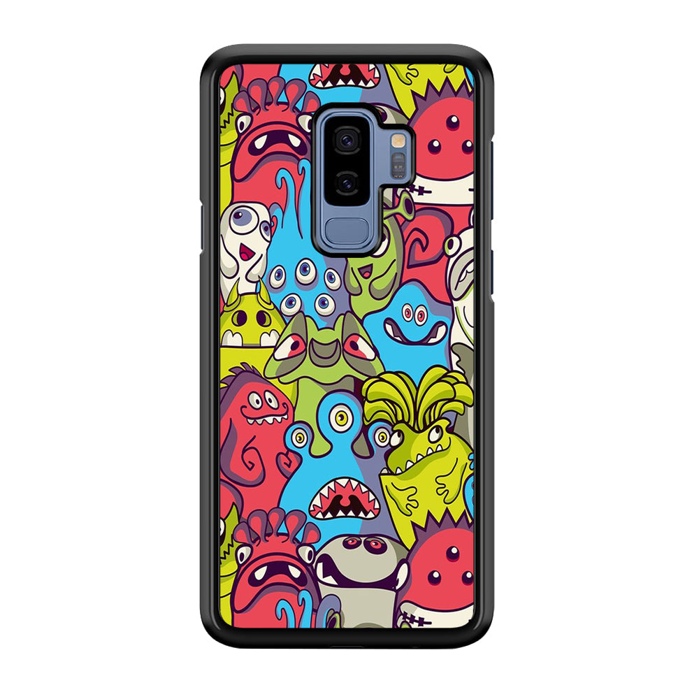Doodle Art 006 Samsung Galaxy S9 Plus Case-Phone Case-Rubber Black (2D Case)-Altracase