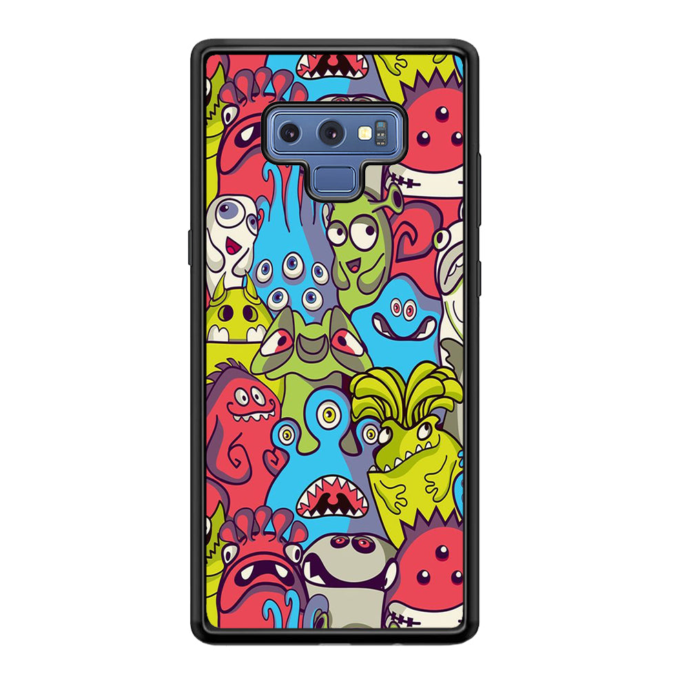 Doodle Art 006 Samsung Galaxy Note 9 Case-Phone Case-Rubber Black (2D Case)-Altracase