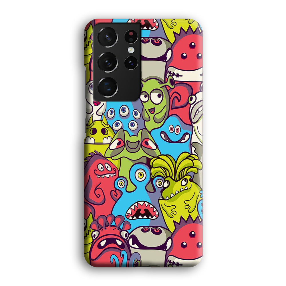Doodle 006 Samsung Galaxy S21 Ultra Case-Phone Case-3D Case-Altracase