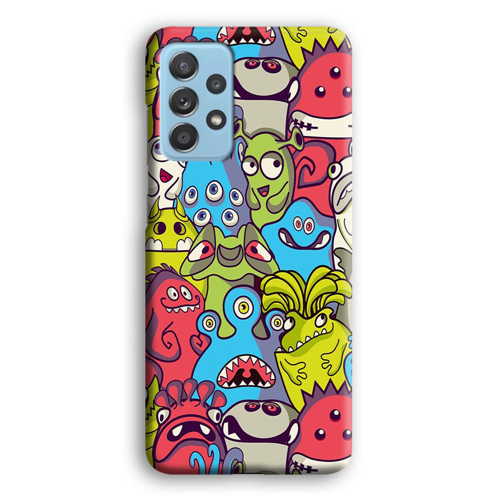 Doodle Art 006 Samsung Galaxy A52 Case-Phone Case-3D Case-Altracase