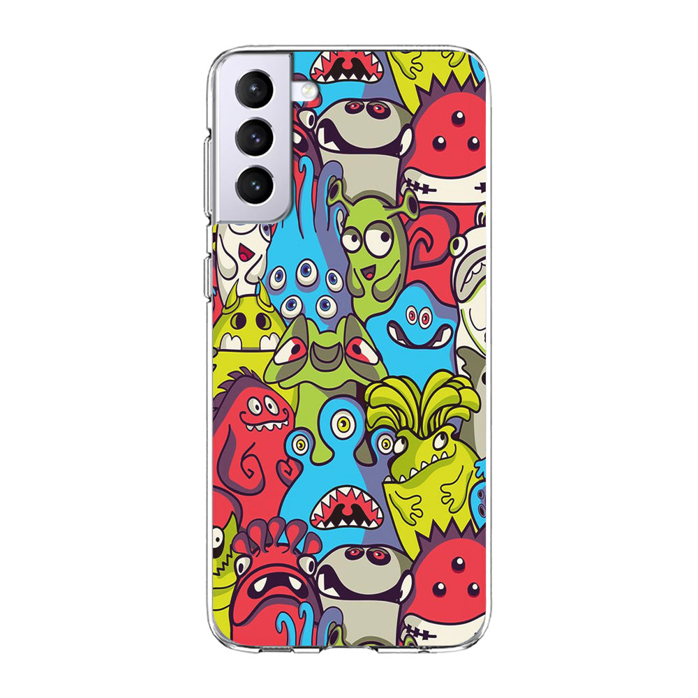 Doodle 006 Samsung Galaxy S21 Plus Case-Phone Case-Clear Soft Case-Altracase