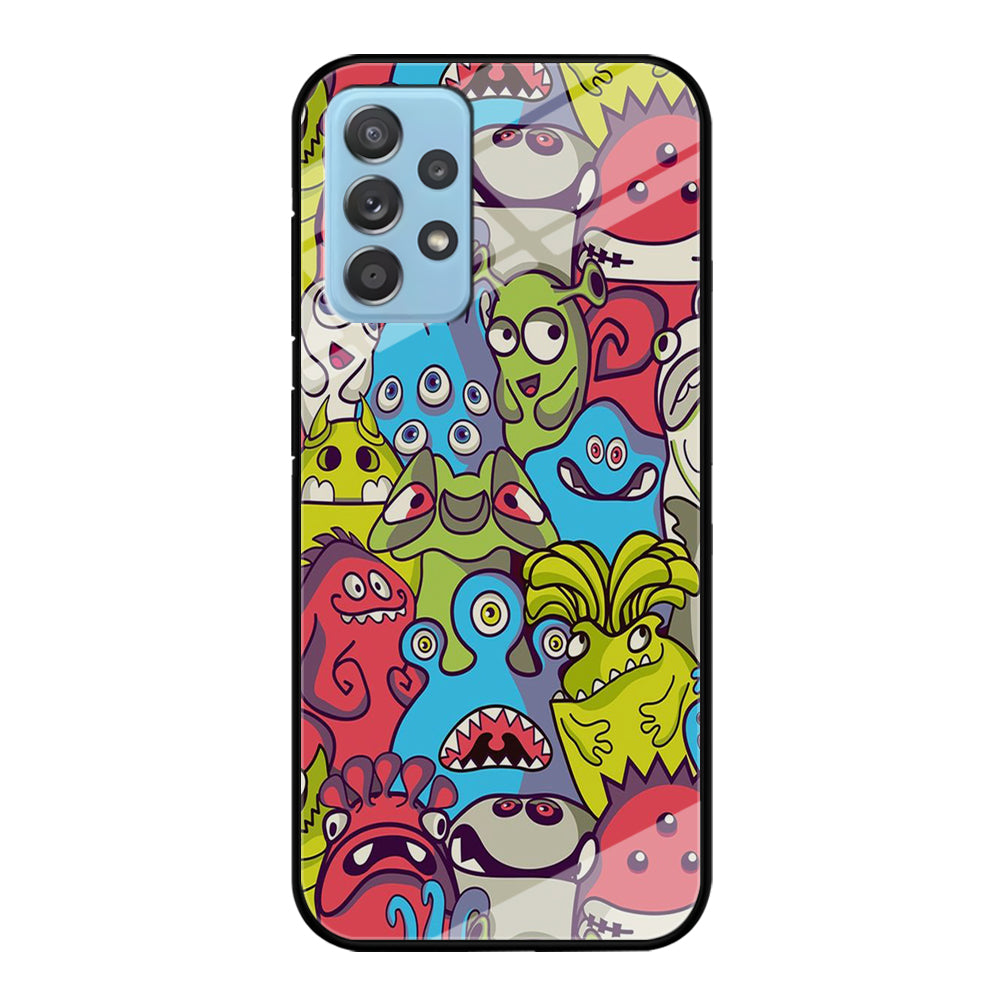Doodle Art 006 Samsung Galaxy A52 Case-Phone Case-Tempered Glass Case-Altracase