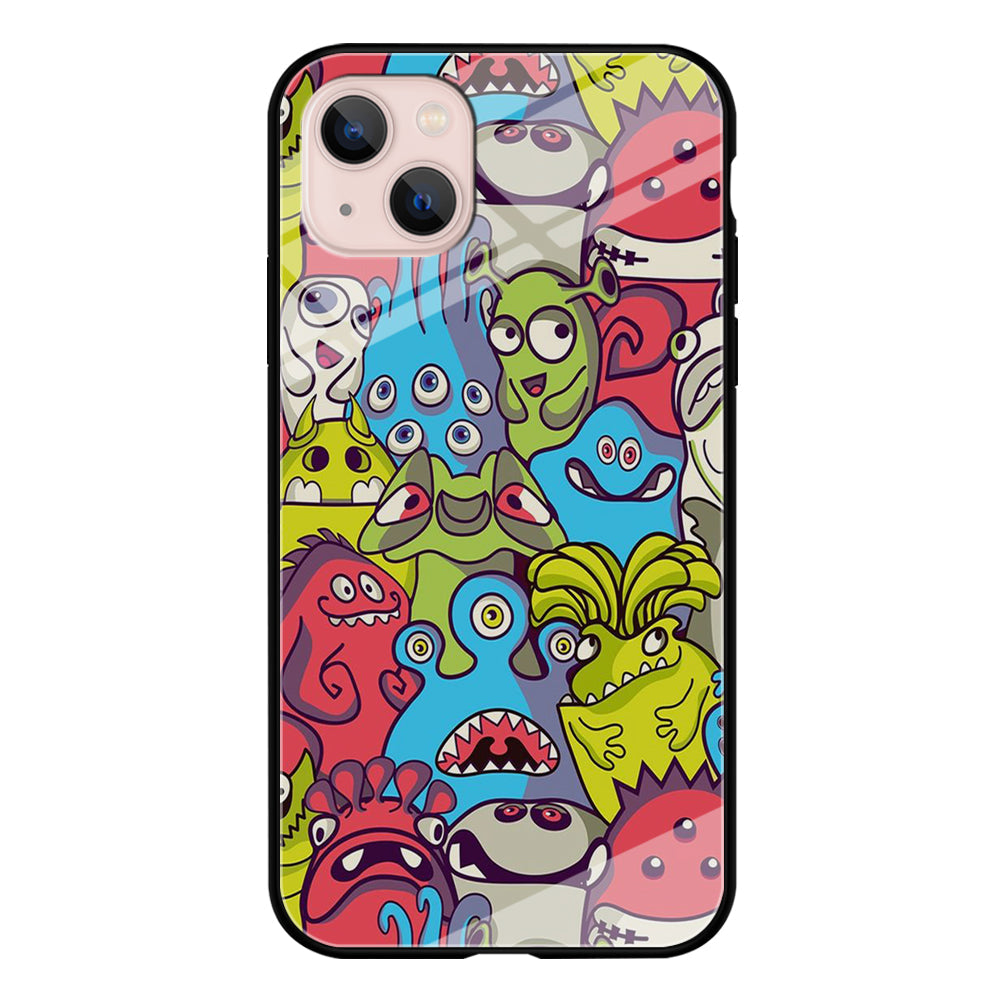 Doodle Art 006 iPhone 14 Case-Phone Case-Tempered Glass Case-Altracase