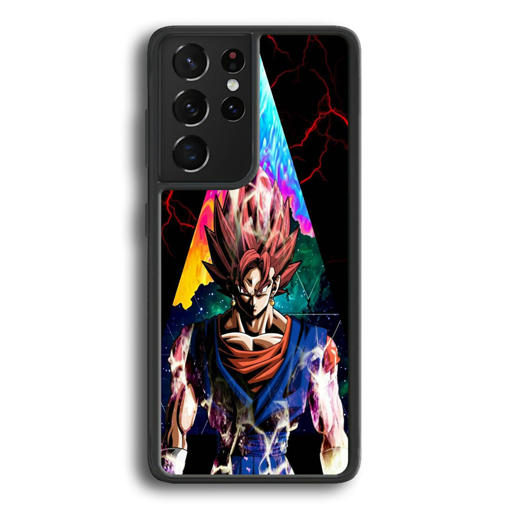 Dragon Ball - Goku 004 Samsung Galaxy S21 Ultra Case-Phone Case-Rubber Black (2D Case)-Altracase