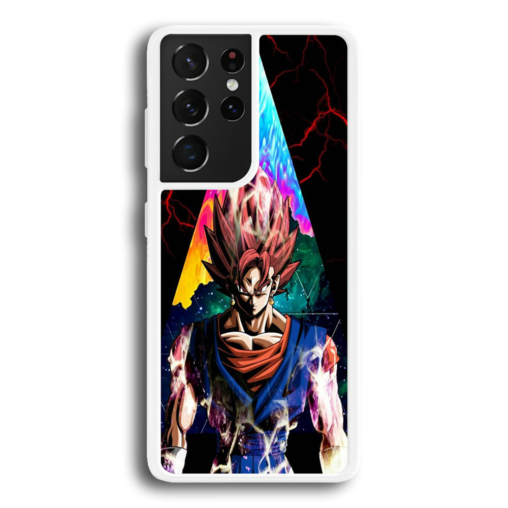 Dragon Ball - Goku 004 Samsung Galaxy S21 Ultra Case-Phone Case-Rubber White (2D Case)-Altracase
