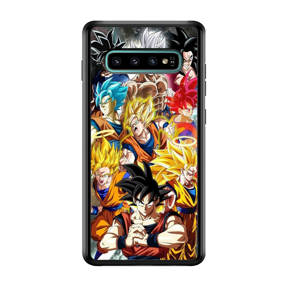 Dragon Ball - Goku 006 Samsung Galaxy S10 Case-Phone Case-Rubber Black (2D Case)-Altracase