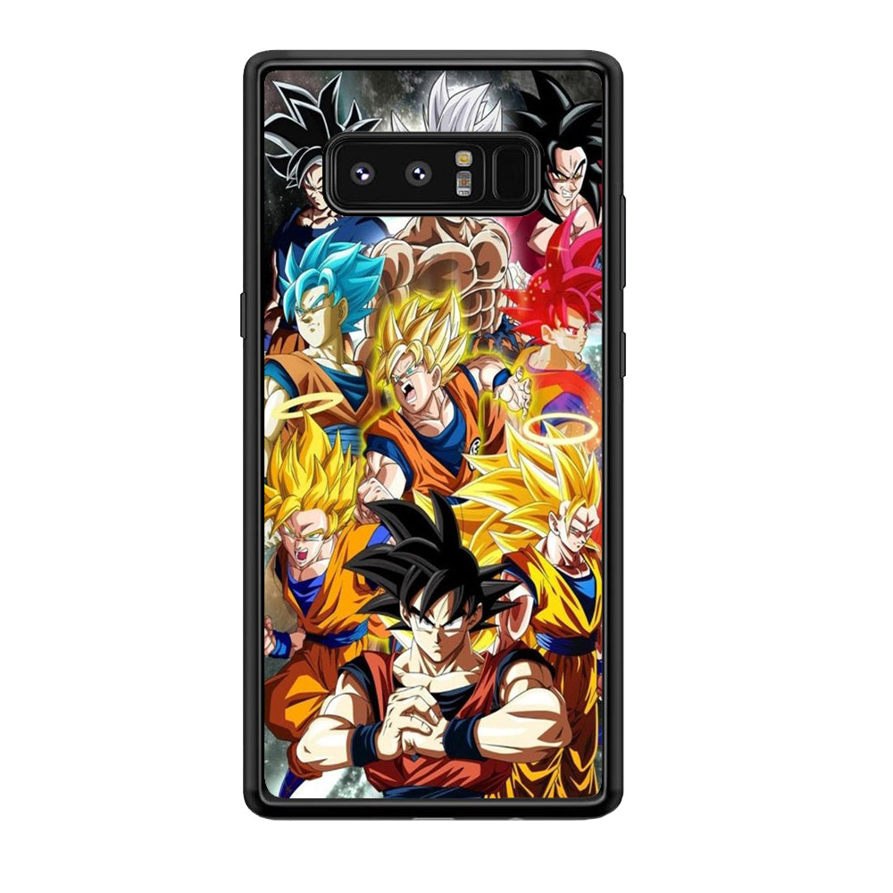 Dragon Ball - Goku 006 Samsung Galaxy Note 8 Case-Phone Case-Rubber Black (2D Case)-Altracase