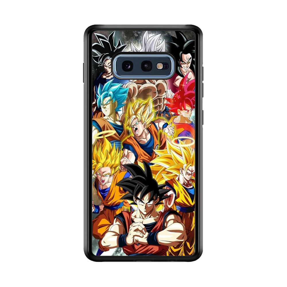 Dragon Ball - Goku 006 Samsung Galaxy S10E Case-Phone Case-Rubber Black (2D Case)-Altracase