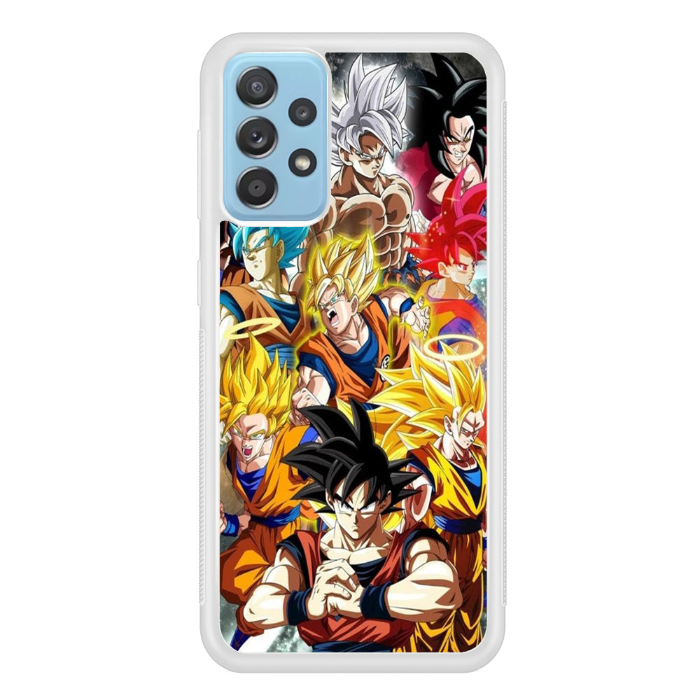 Dragon Ball - Goku 006 Samsung Galaxy A52 Case-Phone Case-Rubber White (2D Case)-Altracase