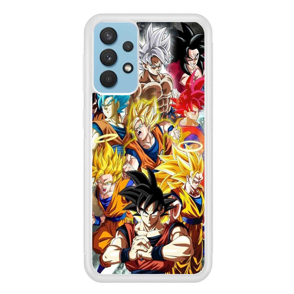 Dragon Ball - Goku 006 Samsung Galaxy A32 Case-Phone Case-Rubber White (2D Case)-Altracase
