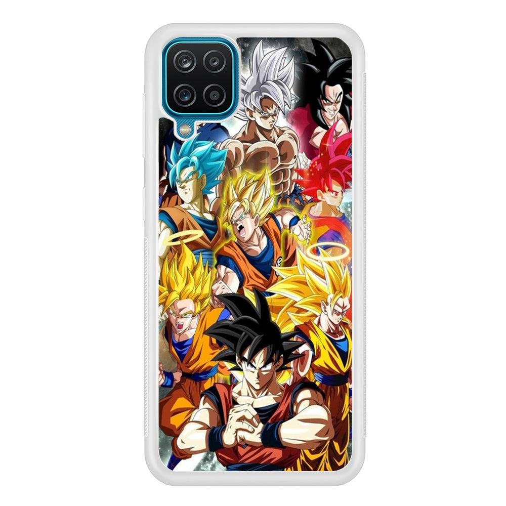 Dragon Ball - Goku 006 Samsung Galaxy A12 Case-Phone Case-Rubber White (2D Case)-Altracase