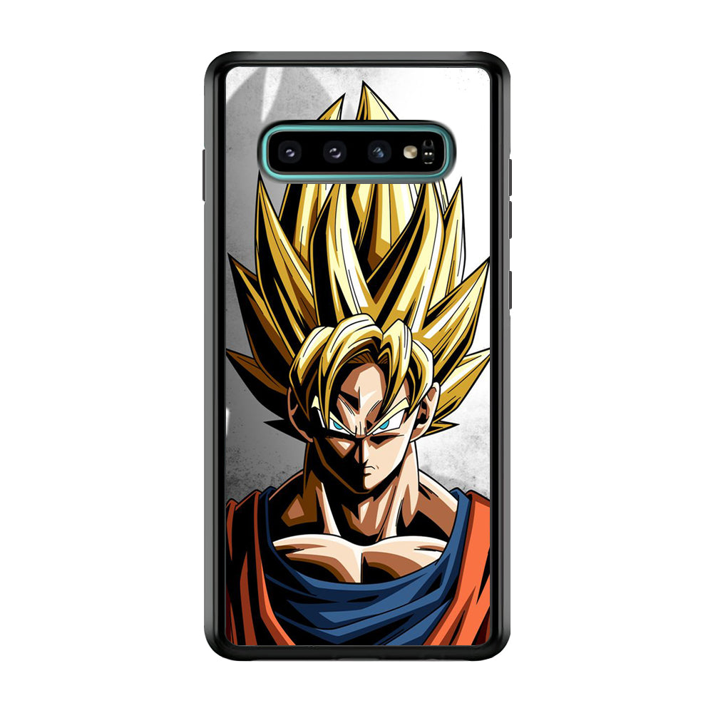 Dragon Ball - Goku 014 Samsung Galaxy S10 Case-Phone Case-Rubber Black (2D Case)-Altracase