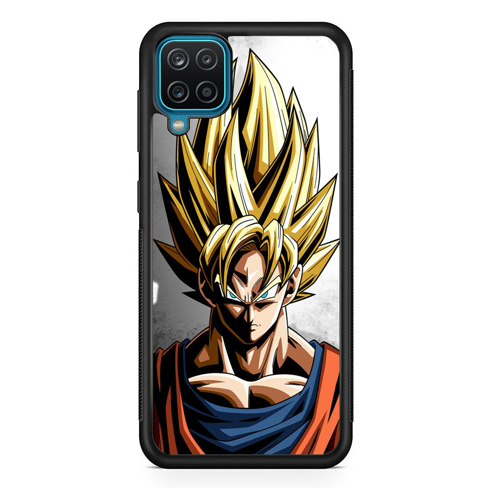 Dragon Ball - Goku 014 Samsung Galaxy A12 Case-Phone Case-Rubber Black (2D Case)-Altracase