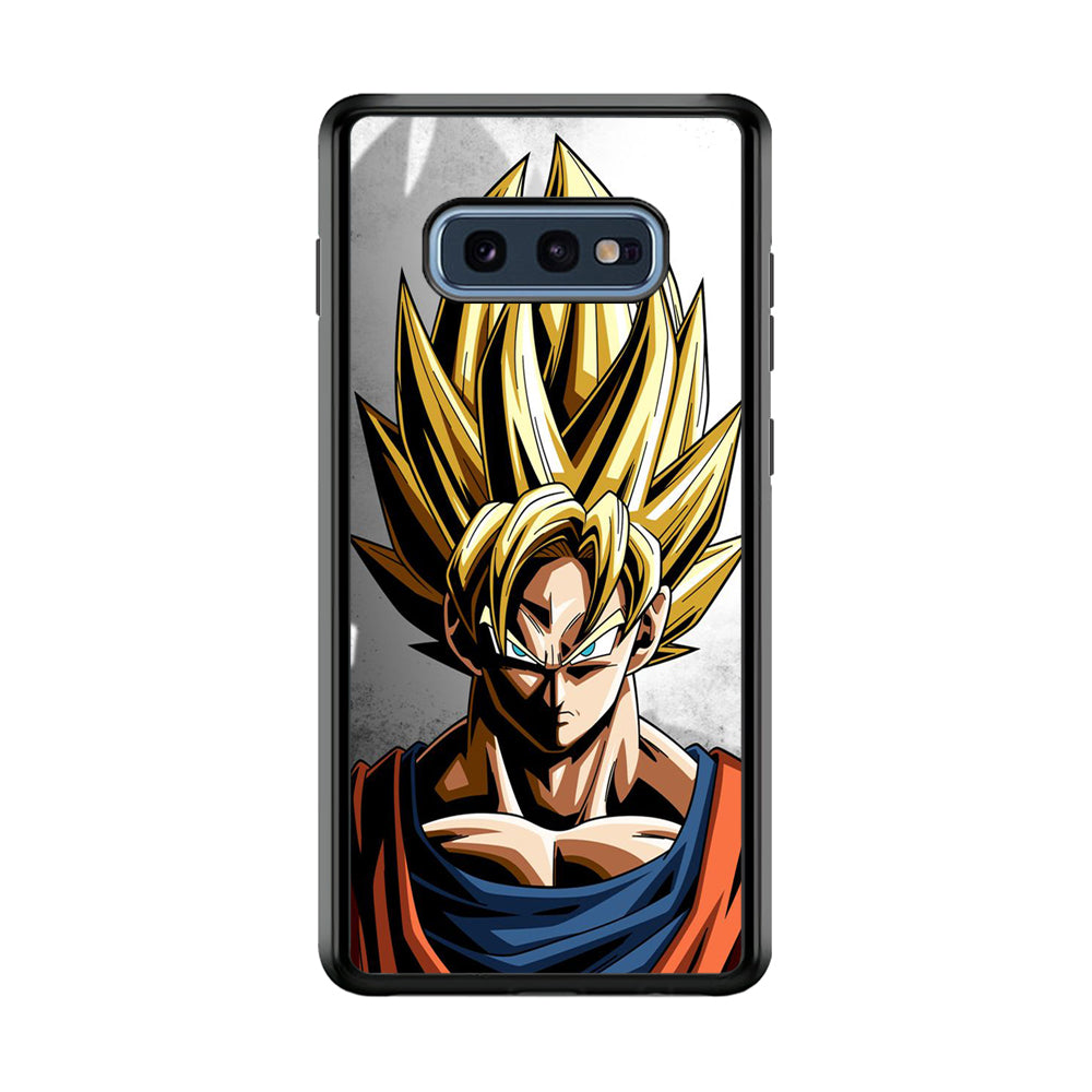 Dragon Ball - Goku 014 Samsung Galaxy S10E Case-Phone Case-Rubber Black (2D Case)-Altracase