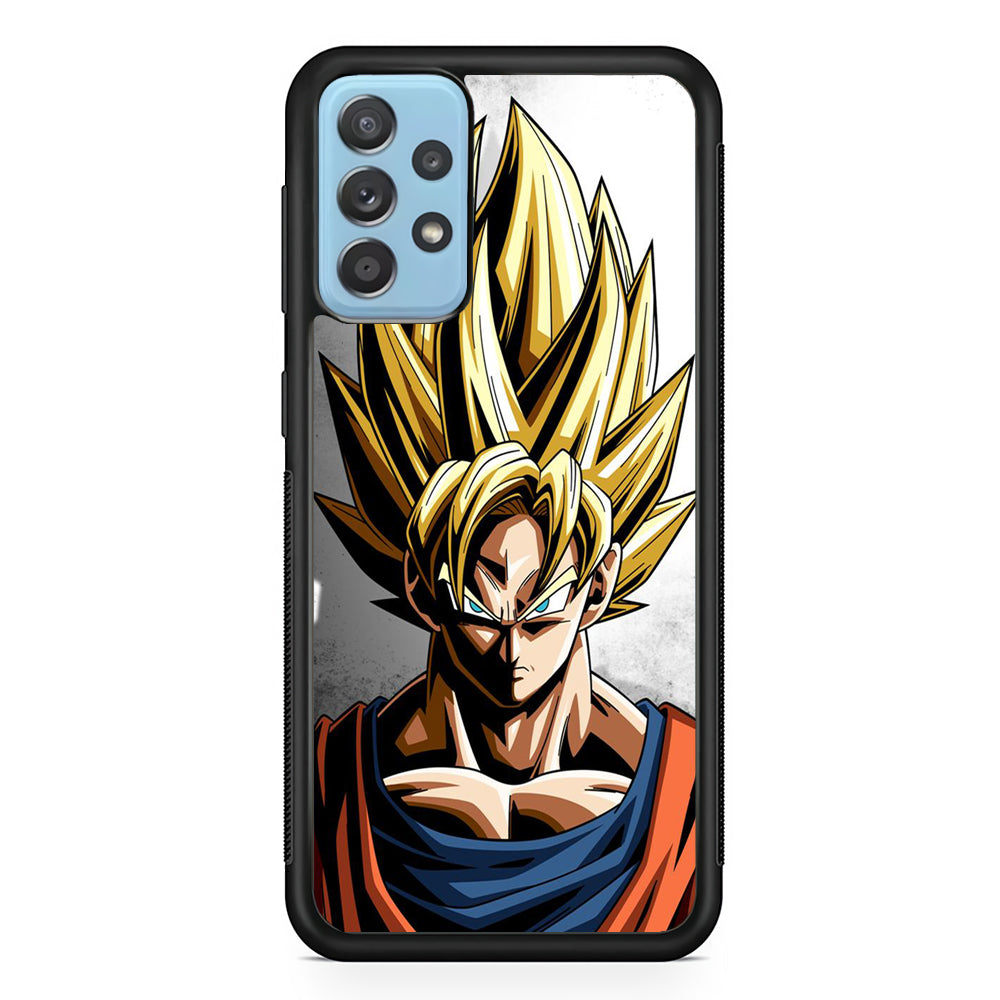 Dragon Ball - Goku 014 Samsung Galaxy A52 Case-Phone Case-Rubber Black (2D Case)-Altracase
