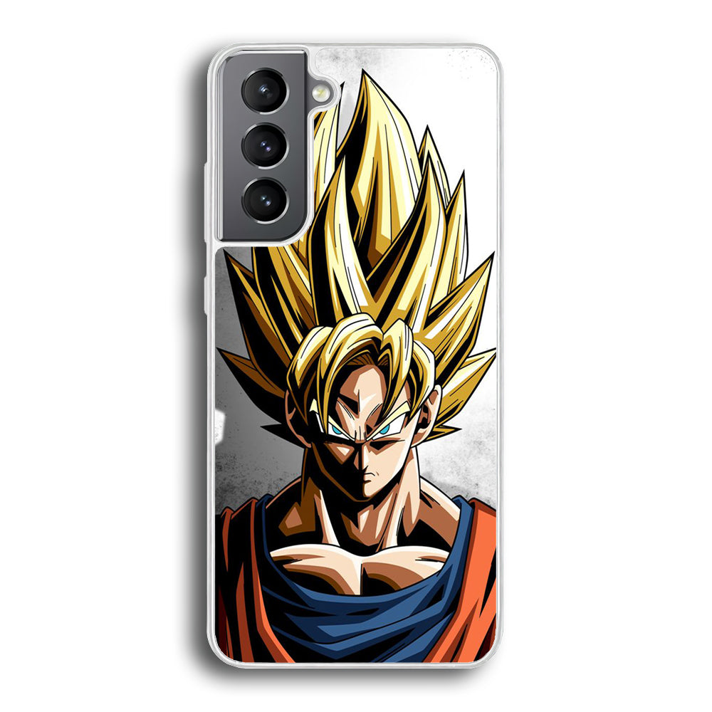 Dragon Ball - Goku 014 Samsung Galaxy S21 Plus Case-Phone Case-Rubber White (2D Case)-Altracase