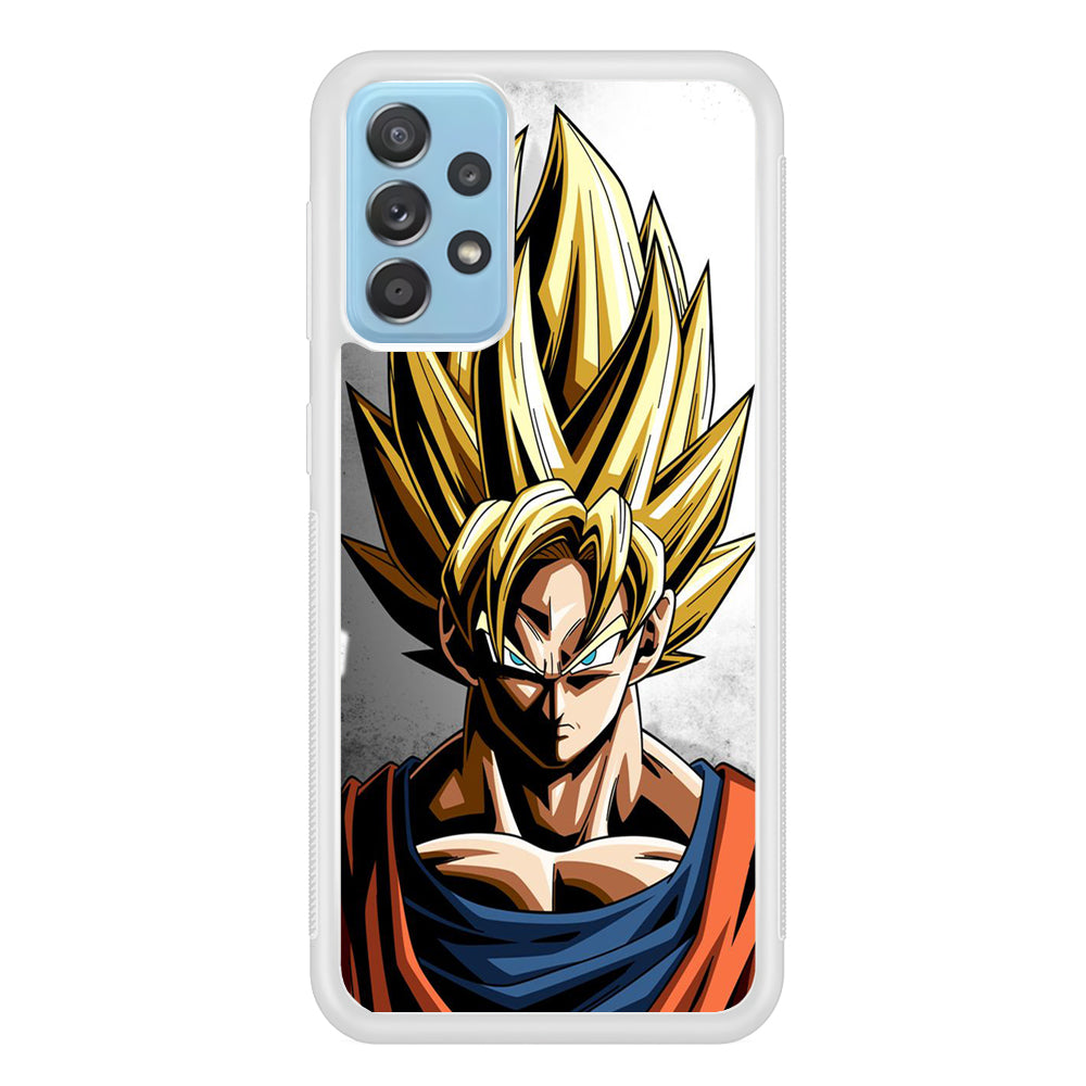 Dragon Ball - Goku 014 Samsung Galaxy A52 Case-Phone Case-Rubber White (2D Case)-Altracase
