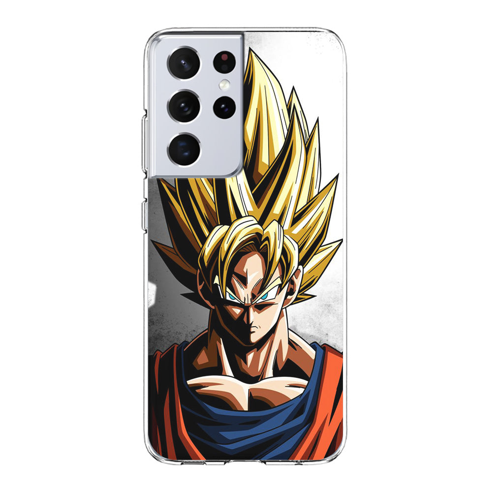 Dragon Ball - Goku 014 Samsung Galaxy S21 Ultra Case-Phone Case-Clear Soft Case-Altracase