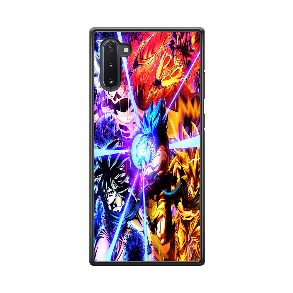 Dragon Ball Super Saiyan Kamehameha Samsung Galaxy Note 10 Case-Phone Case-Rubber Black (2D Case)-Altracase