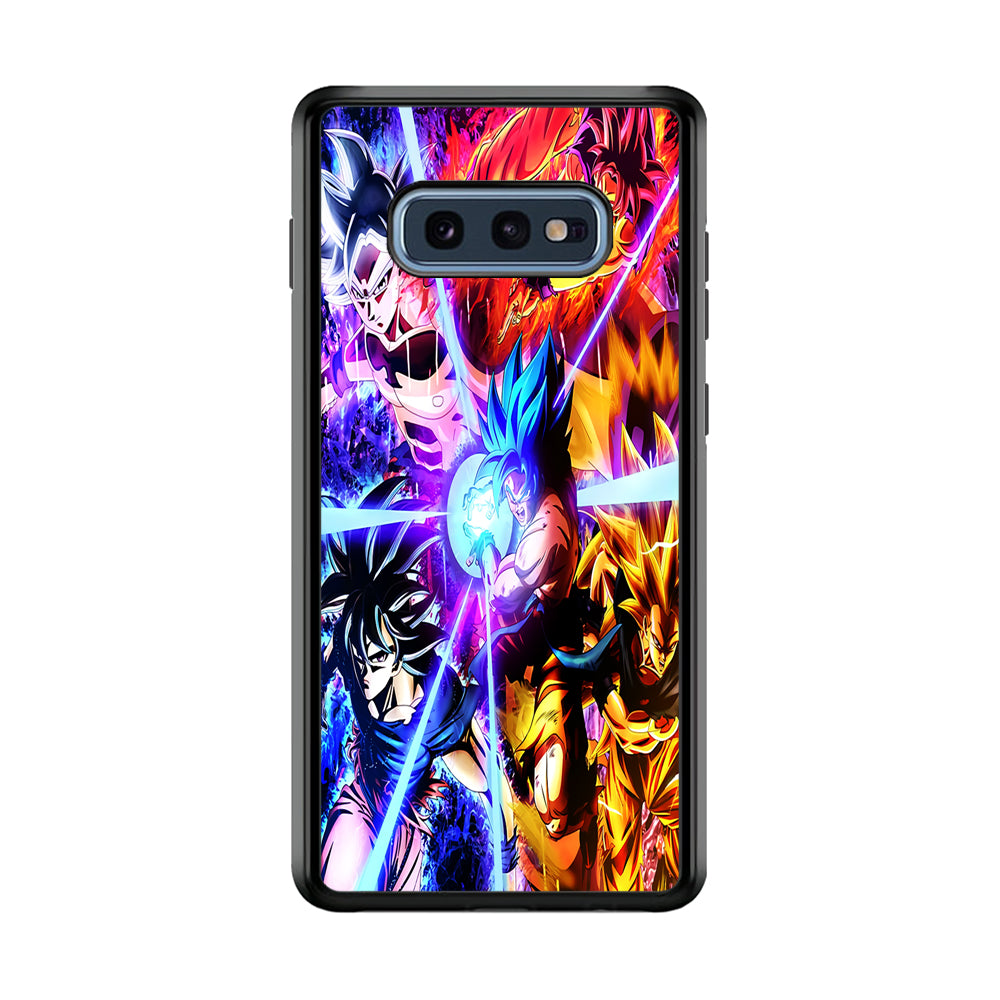 Dragon Ball Super Saiyan Kamehameha Samsung Galaxy S10E Case-Phone Case-Rubber Black (2D Case)-Altracase