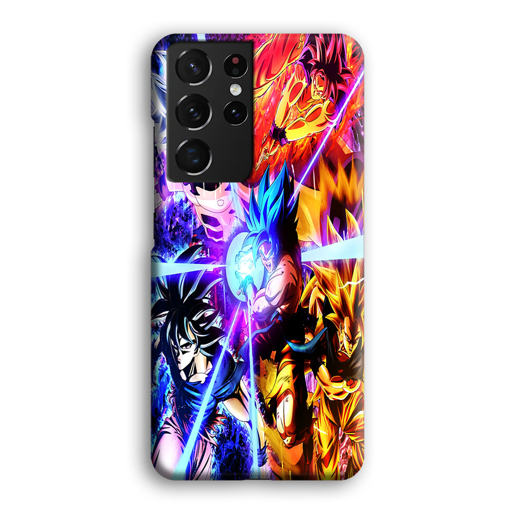 Dragon Ball Super Saiyan Kamehameha Samsung Galaxy S21 Ultra Case-Phone Case-3D Case-Altracase