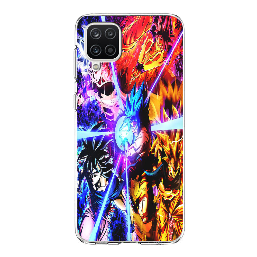 Dragon Ball Super Saiyan Kamehameha Samsung Galaxy A12 Case-Phone Case-Clear Soft Case-Altracase