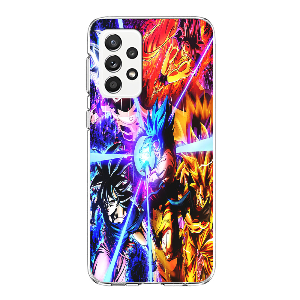 Dragon Ball Super Saiyan Kamehameha Samsung Galaxy A52 Case-Phone Case-Clear Soft Case-Altracase