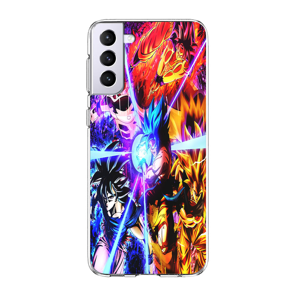 Dragon Ball Super Saiyan Kamehameha Samsung Galaxy S21 Plus Case-Phone Case-Clear Soft Case-Altracase