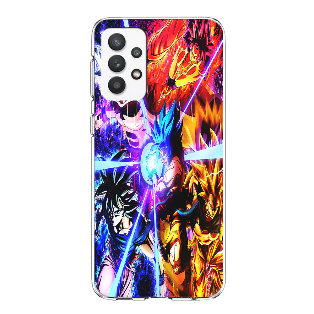 Dragon Ball Super Saiyan Kamehameha Samsung Galaxy A32 Case-Phone Case-Clear Soft Case-Altracase