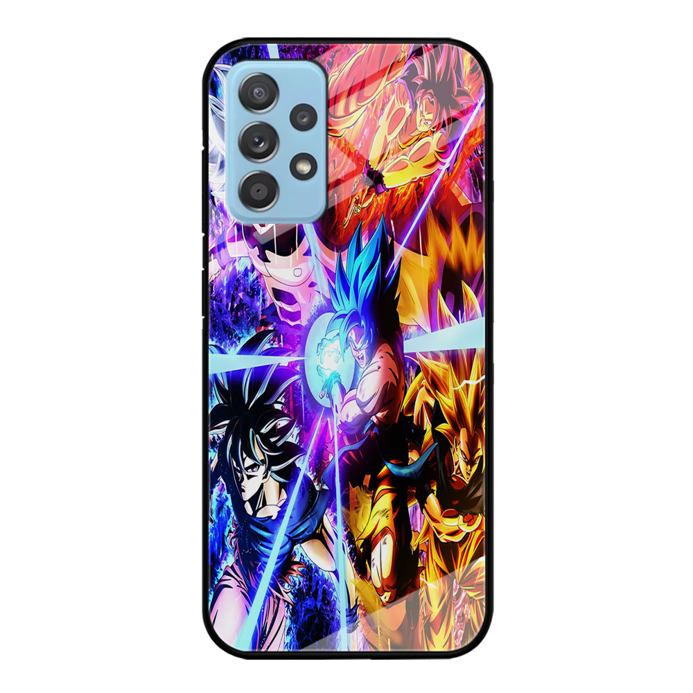 Dragon Ball Super Saiyan Kamehameha Samsung Galaxy A72 Case-Phone Case-Tempered Glass Case-Altracase