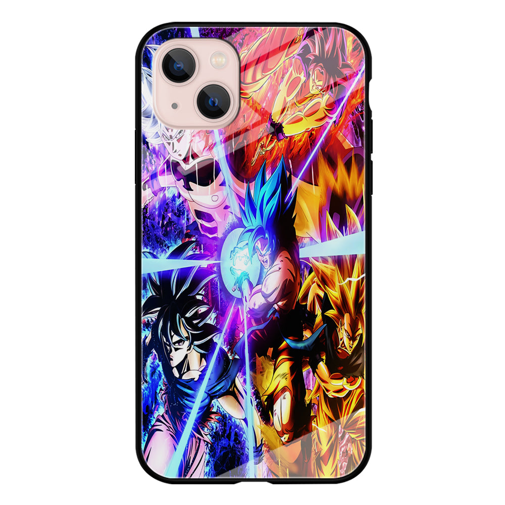 Dragon Ball Super Saiyan Kamehameha iPhone 15 Plus Case-Phone Case-Tempered Glass Case-Altracase