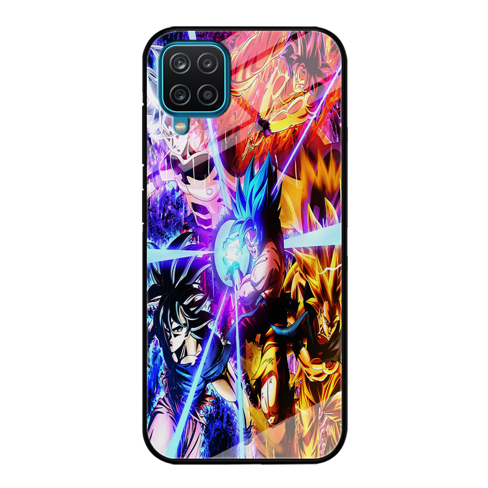 Dragon Ball Super Saiyan Kamehameha Samsung Galaxy A12 Case-Phone Case-Tempered Glass Case-Altracase