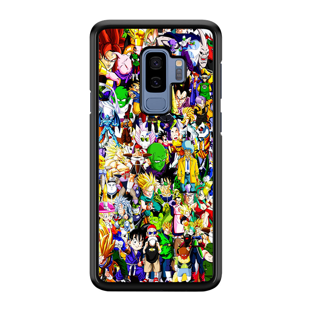 Dragon Ball Z All Characters Samsung Galaxy S9 Plus Case-Phone Case-Rubber Black (2D Case)-Altracase