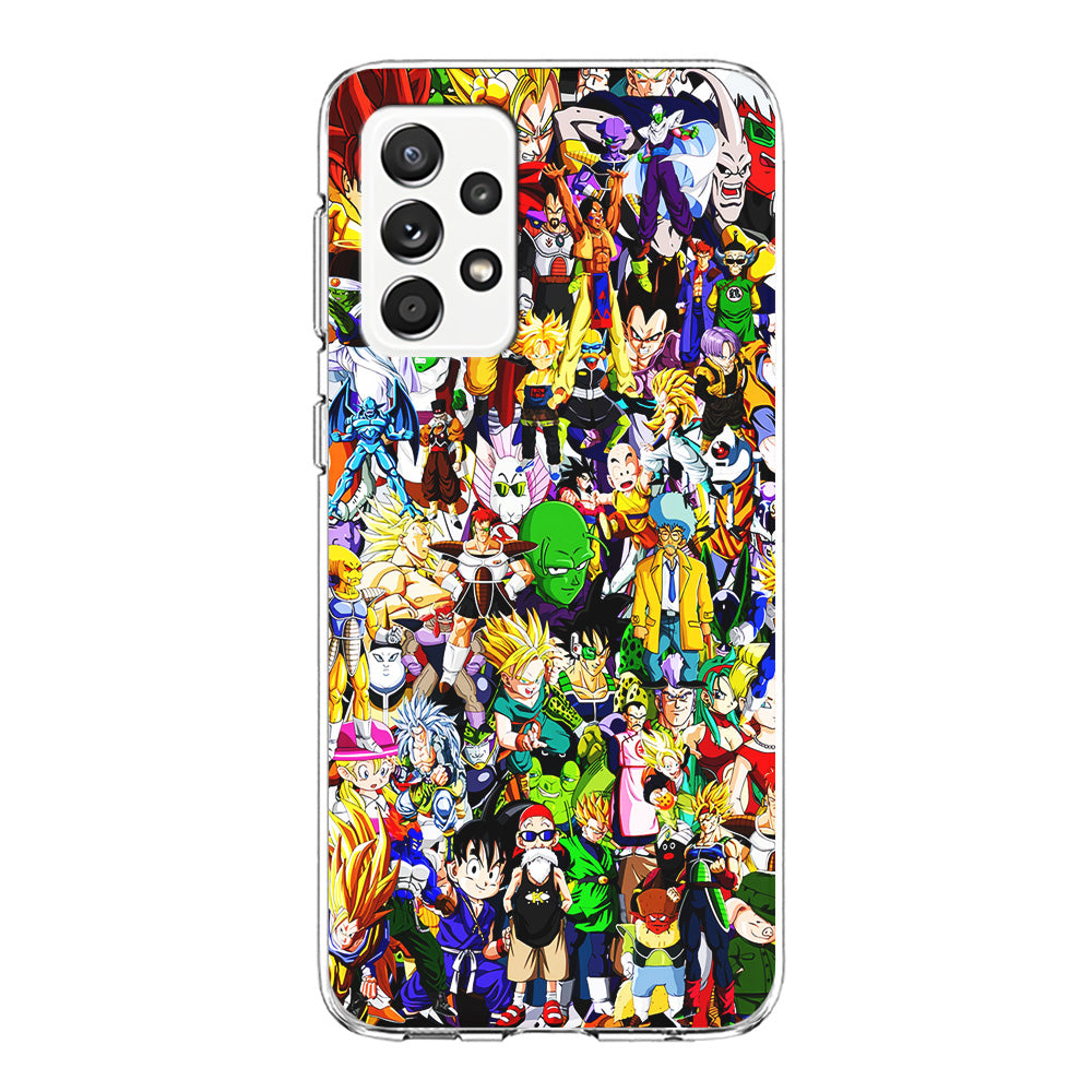 Dragon Ball Z All Characters Samsung Galaxy A72 Case-Phone Case-Clear Soft Case-Altracase