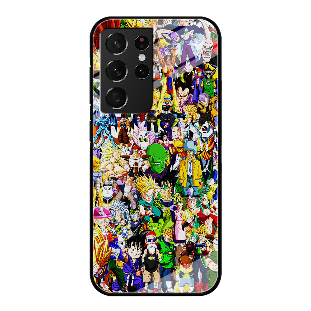 Dragon Ball Z All Characters Samsung Galaxy S21 Ultra Case-Phone Case-Tempered Glass Case-Altracase
